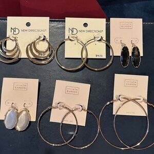 New Directions / 14th & Union Earrings (6 pairs)